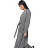 Alessi Doux Knit Duster Non-Closure Removable Belt Cardigan, Slate - Cardigans - 4