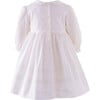 Lace Trim Peter Pan Collar Dress & Bloomers, White - Dresses - 2