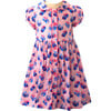 Gift Ric Rac Trim Short Sleeve Button-Front Dress, Pink - Dresses - 1 - thumbnail