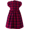 Gingerbread Tartan Frill Trim Puff Sleeve Smocked Dress, Red - Dresses - 2