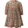 Botanical Floral Print Ric Rac Trim Long Sleeve Button-Front Dress & Bloomers - Dresses - 2