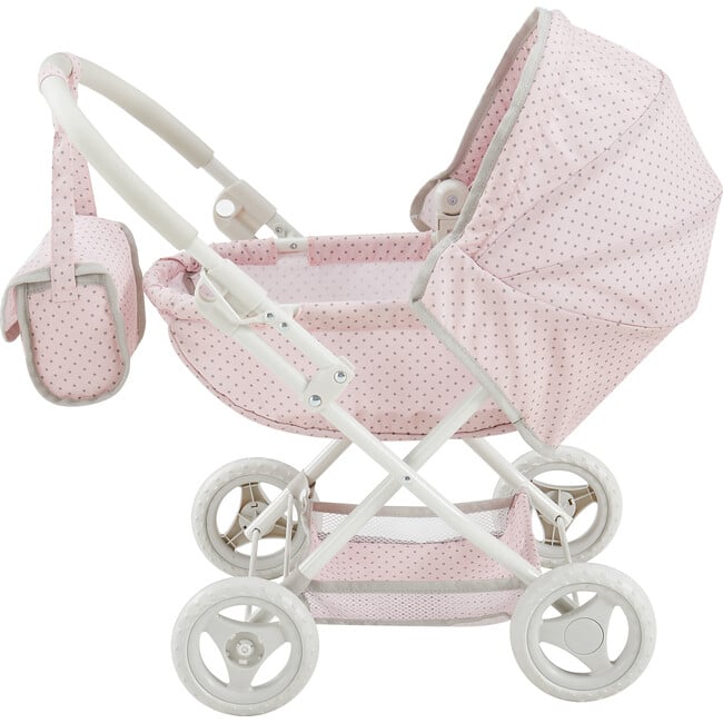 Olivia's Little World Baby Doll Pram, Pink/Gray - Doll Accessories - 4