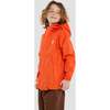 Chip Rain Jacket, Red Orange - Raincoats - 2