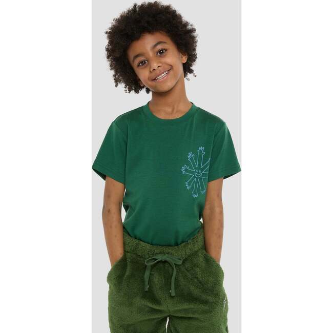 Dea Merino T-Shirt 'Helping Hands', Mountain Green - T-Shirts - 2