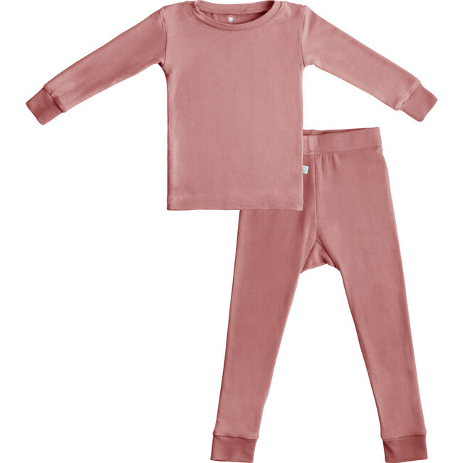 Toddler Bamboo Pajamas, Dusty Rose