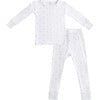 Toddler Bamboo Pajamas, Grey Star - Pajamas - 1 - thumbnail