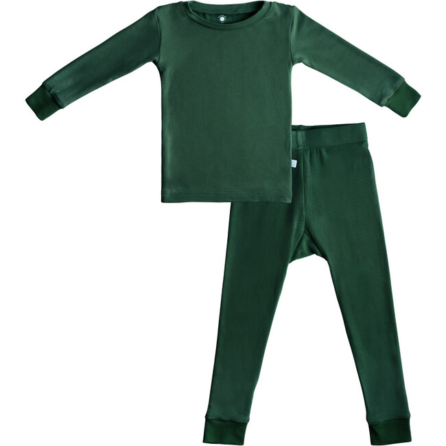 Toddler Bamboo Pajamas, Forest Green