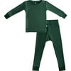 Toddler Bamboo Pajamas, Forest Green - Pajamas - 1 - thumbnail