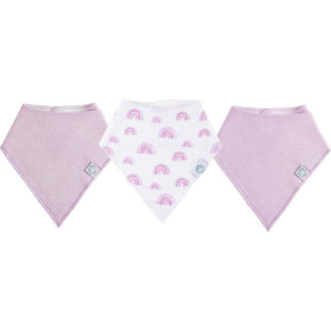 Dream Bandana Bib - 3 Pack, Pink / Pink Rainbow