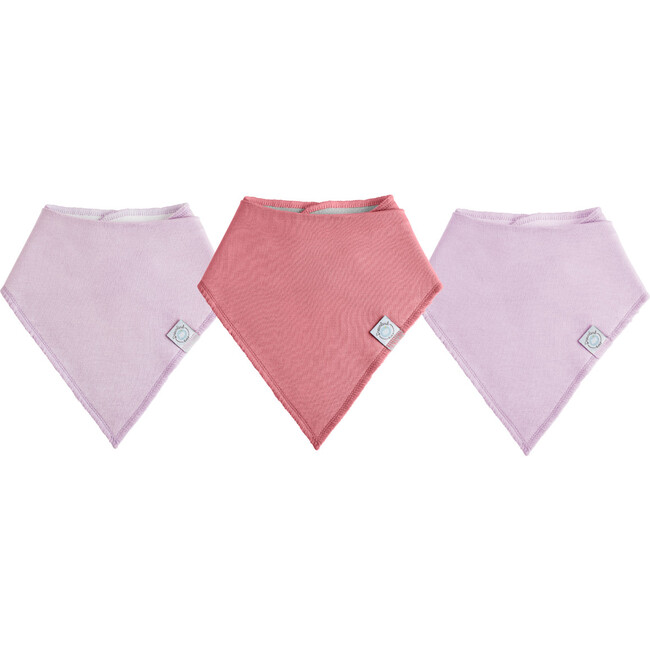 Dream Bandana Bib - 3 Pack, Pink / Pink