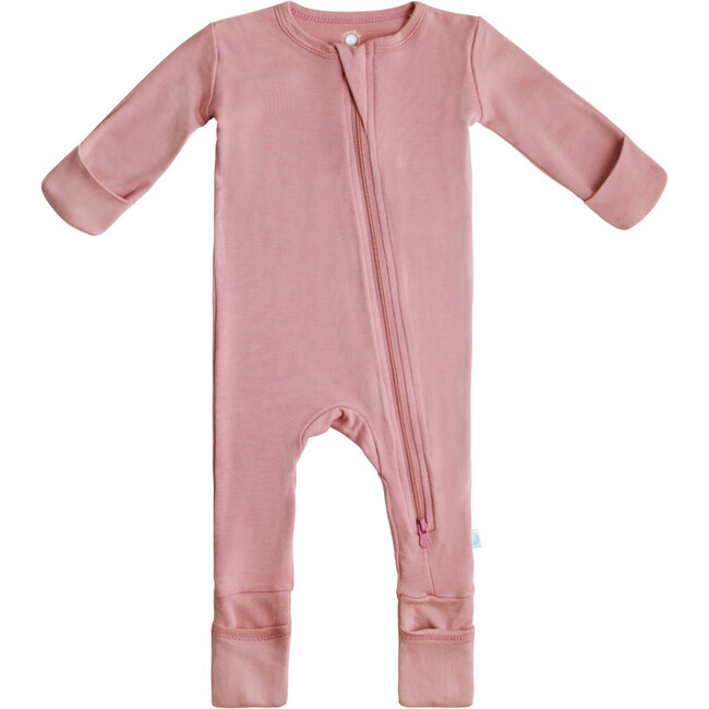 Baby Bamboo Pajamas w/ DreamCuffs®, Dusty Rose