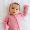 Baby Bamboo Pajamas w/ DreamCuffs®, Dusty Rose - Footie Pajamas - 2