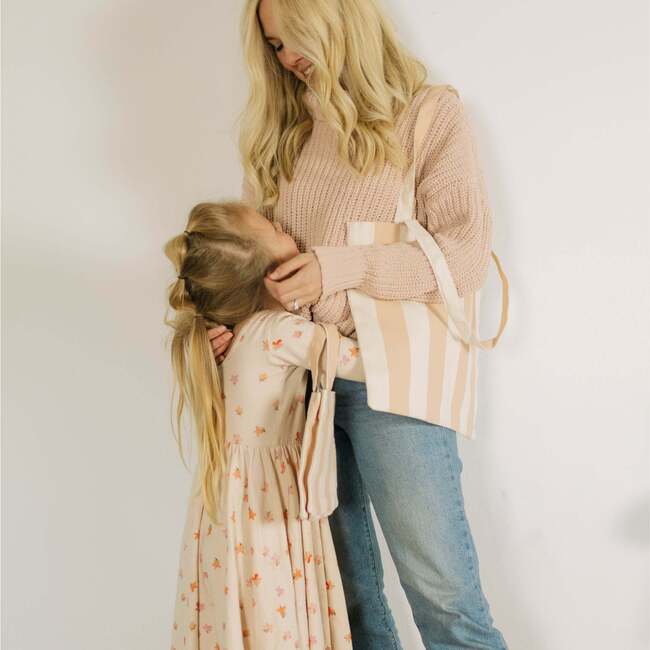 Striped Mommy + Me Tote, Natural - Wall Décor - 2