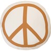 Peace Sign Pillow, Natural - Pillows - 1 - thumbnail