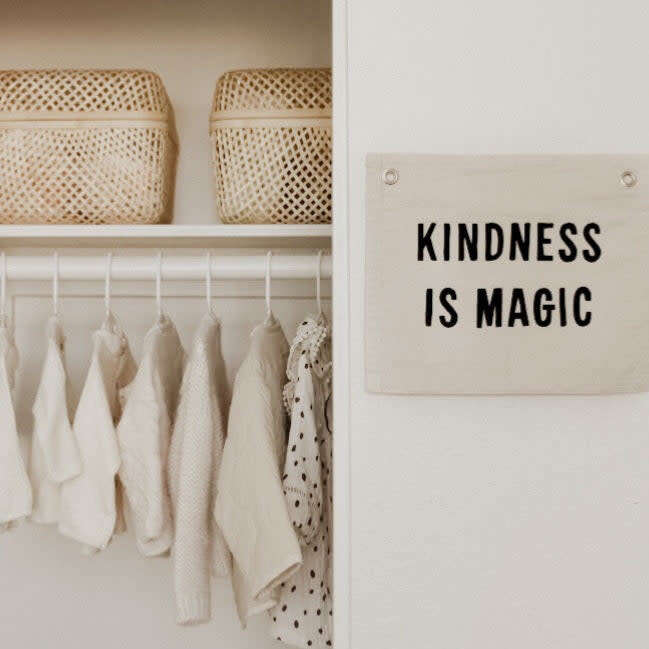 Kindness Is Magic Mini Banner, Natural - Wall Décor - 3