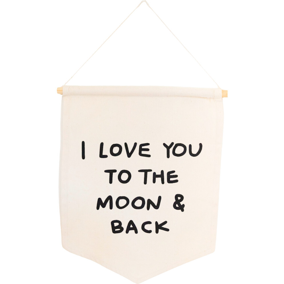 I Love You To The Moon And Back Hang Sign - Wall Décor - 1