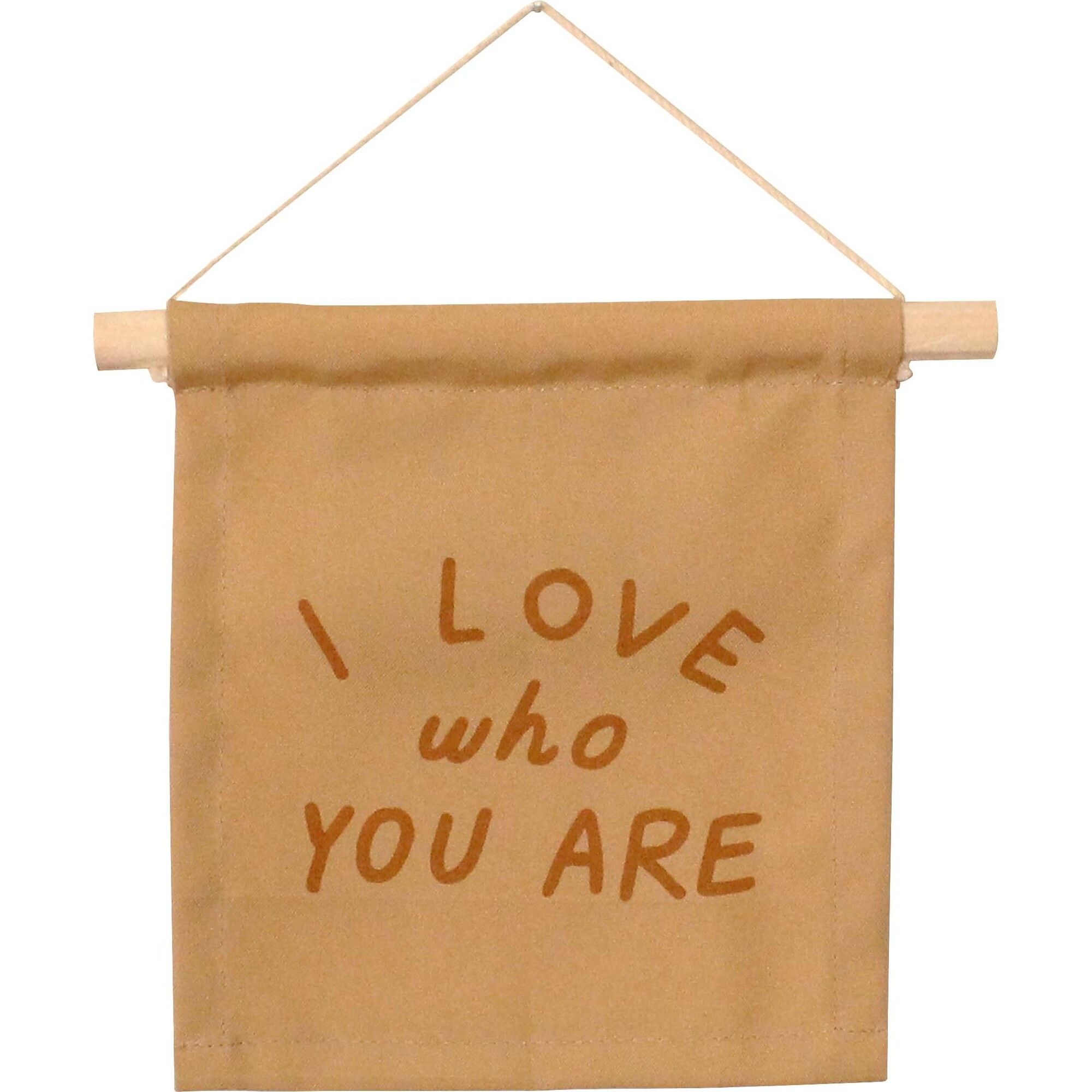 I Love Who You Are Hang Sign, Peach - Wall Décor - 1