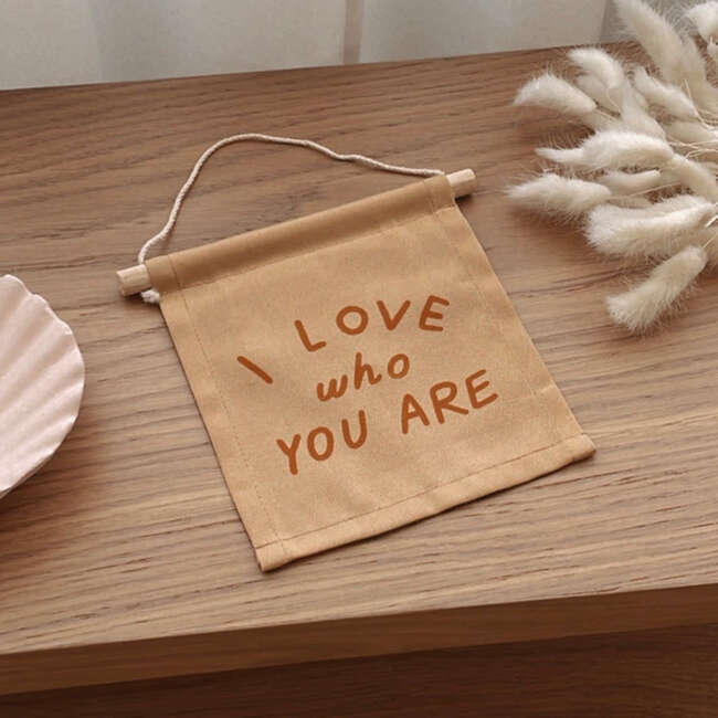 I Love Who You Are Hang Sign, Peach - Wall Décor - 3