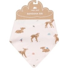 Soft Deer Bandana Bib, Pink