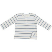 Ribbed Stripe Glacier Lake L/S Henley, Blue