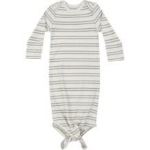 Ribbed Stripe Desert Sage Knotted Gown, Sage