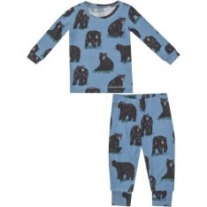 Black Bears L/S Loungewer Set, Dark Blue