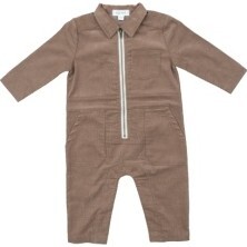 Cord Sinopia Fresco  Retro Jumpsuit, Brown