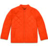 Quilted Lightweight Puffer Jacket, Pumpkin - Jackets - 1 - thumbnail