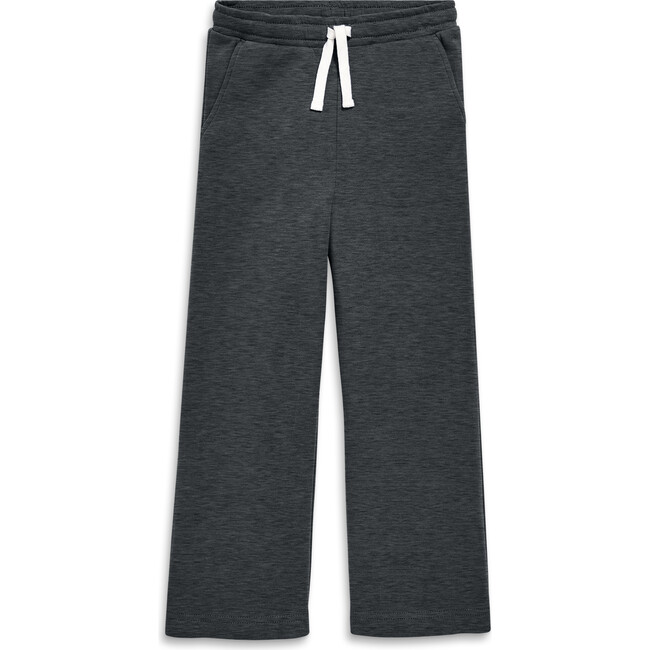 Wide Leg Sweatpant, Heather Charcoal