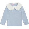 Light Blue Lupita Merino Girl Sweater - Cardigans - 1 - thumbnail