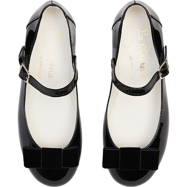 Patent Black Leather Girl Bow Mary Jane Shoes