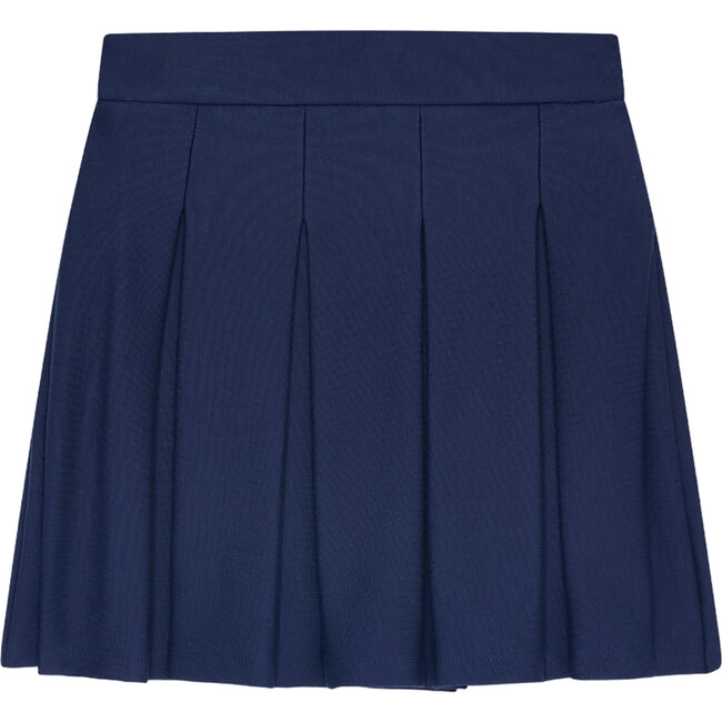 Navy Isabela Girl Pleated Skirt