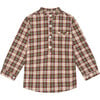 Olive Check Mateo Long Sleeve Boy Shirt - Shirts - 1 - thumbnail