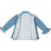 Bradley Barn High Collar Long Sleeve Quilted Jacket, Bay Tree Blue - Jackets - 6