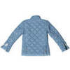 Bradley Barn High Collar Long Sleeve Quilted Jacket, Bay Tree Blue - Jackets - 7