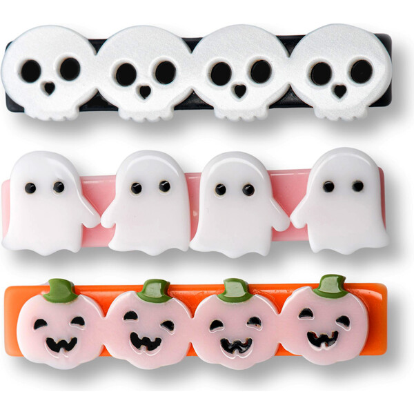 Skulls Pumpkins and Ghosts Hair Clips - Lilies & Roses Hair Accessories ...