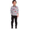 Kids Striped Sweater, Holiday Cars - Sweaters - 2