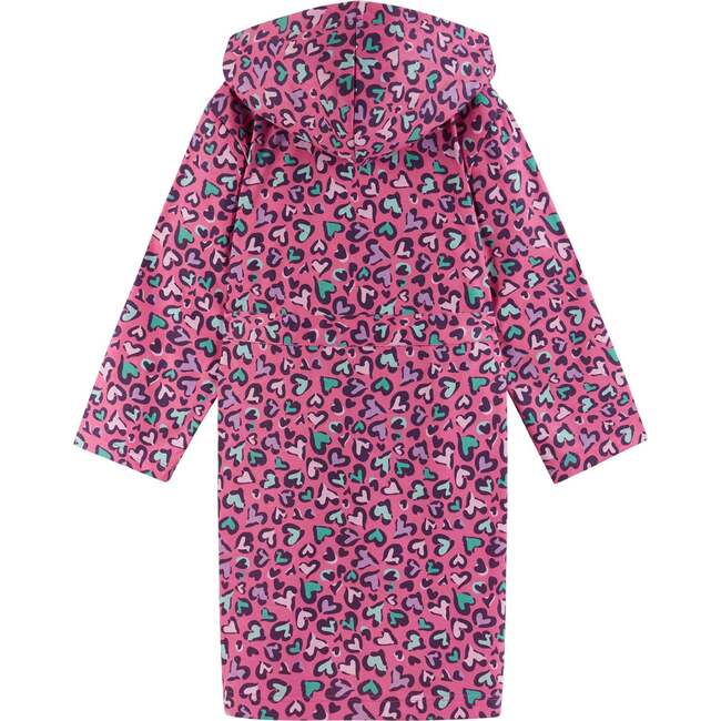 Kids Lounging Robe, Pink Heart - Robes - 2