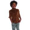 Kids Garment Washed Cord Buttondown, Brown - Button Downs - 2