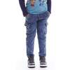 Kids French Terry Jogger, Faux Denim - Sweatpants - 2