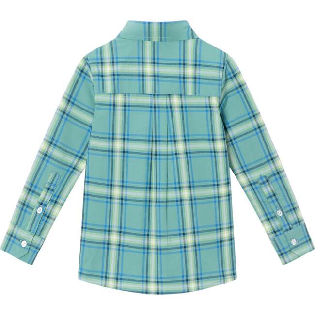 Kids Plaid Buttondown Shirt, Green - Button Downs - 2