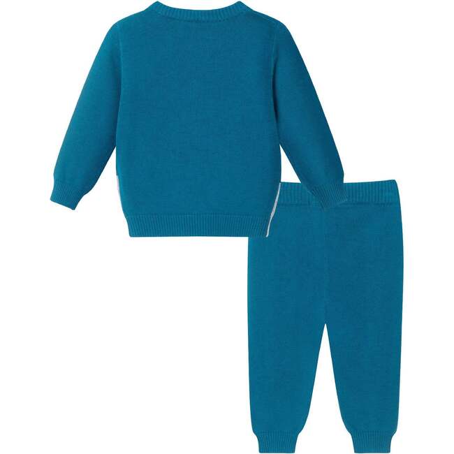 Infant Sweater Set, Teal Spaceship - Mixed Apparel Set - 2