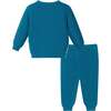 Infant Sweater Set, Teal Spaceship - Mixed Apparel Set - 2