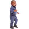 Infant Stretch Cord Sweatshirt & Pant Set, Navy Green - Mixed Apparel Set - 2