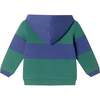 Infant Color Blocked Terry Hoodie & Pant Set, Navy & Green - Mixed Apparel Set - 5