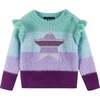 Infant 2-Piece Full Eyelash Sweater & Legging Set, Multicolor Lurex Star - Mixed Apparel Set - 3