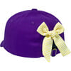 Officially Licensed LSU Bow Baseball Hat, Purple - Hats - 3