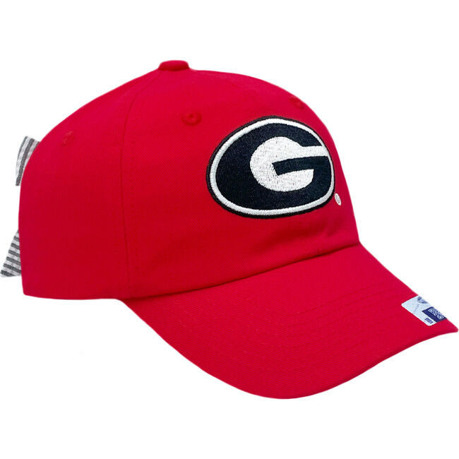 Officially Licensed Georgia Bow Baseball Hat, Red