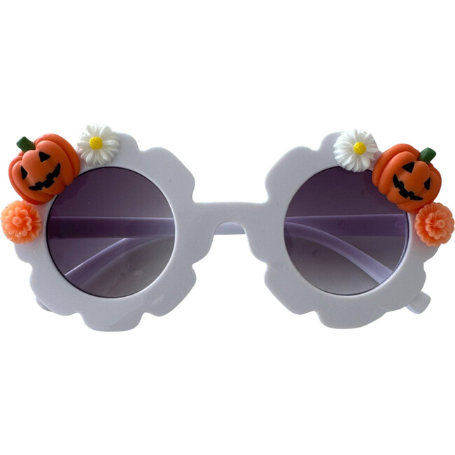 Pumpkin Flowers Cami Flower Sunnies, White