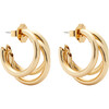 Women's Mini Triple Threat Hoops - Earrings - 1 - thumbnail